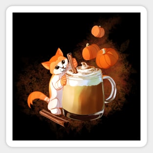 Pumpkin Spice Kitten Sticker